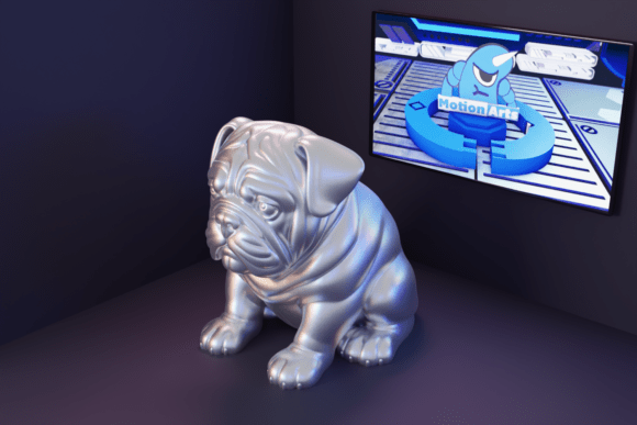 3D Bulldog: Charm and Strength in Print