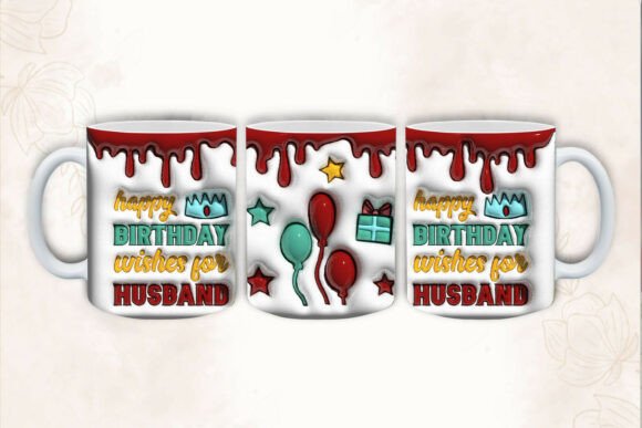 3d Inflated Happy Birthday Mug Design: Elevating Personalized Gifting with Modern Sublimation