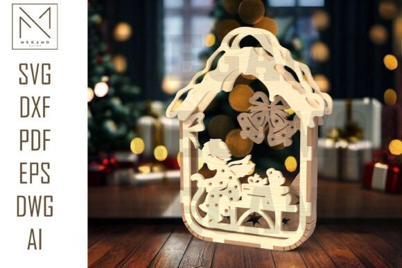 Angel Bells Ornament SVG: Crafting Heavenly Holiday Decor with Precision