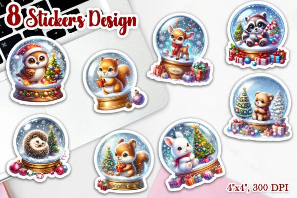 Animals Christmas Ball Stickers: Elevating Holiday Crafts with 3D Charm