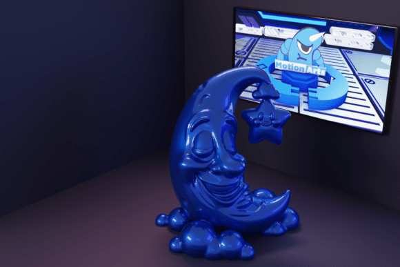 Bringing the 3D Cartoon Moon and Star to Life: A Guide to Quality Printing and Design