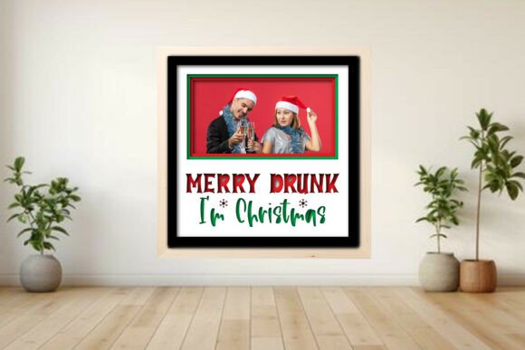 Celebrate Holiday Cheer with the Merry Drunk I’m Photo Frame Shadow Box