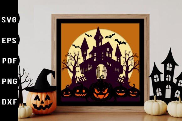 Crafting Depth and Atmosphere: A Guide to the Haunted House 3D Layered Papercut SVG