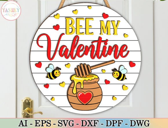 Crafting Sweet Memories with the Bee My Valentine Door Hanger SVG
