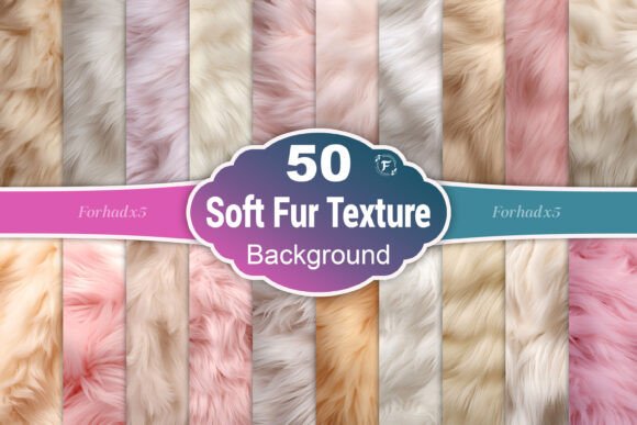 Fluffy Fur Digital Paper Bundle: Soft Textures