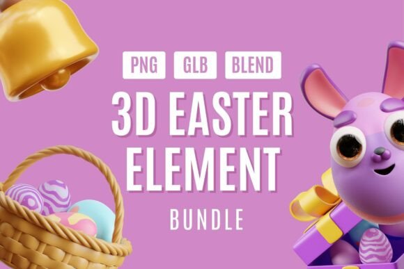 Joyful 3D Easter Wonderland: A Practical Guide to Using Adorable 3D Elements in Modern Design