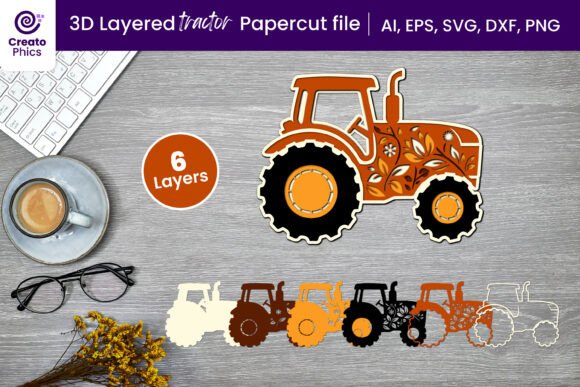 Layered Floral Tractor Paper: Integrating Rustic Design into Your Creative Workflow
