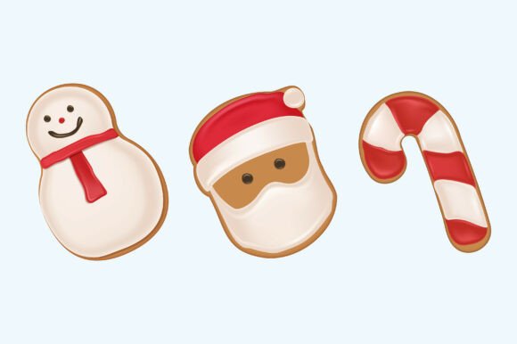Mastering Festive Design with Vector 3D Decorated Gingerbread Cookie Assets