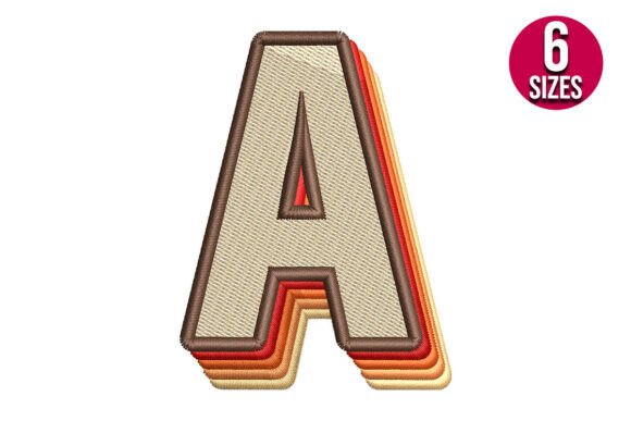 Retro Alphabet Letter a: Bringing Vintage Charm to Modern Embroidery
