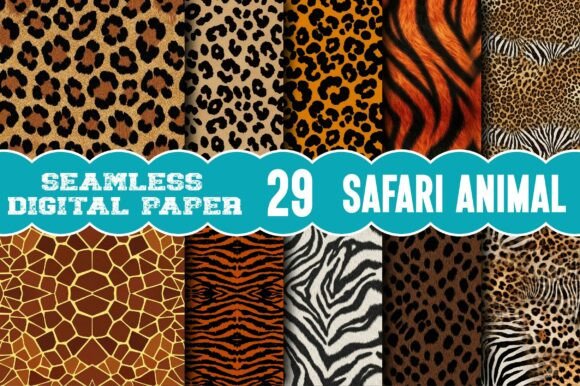 Safari Animal Print Digital Paper Guide