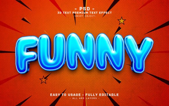 Strategic Visual Impact: Leveraging the Editable 3D Text Effect Funny Design