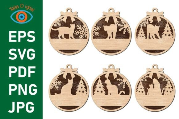 Streamlining Holiday Crafting with Cat Christmas Ornament Decor SVG Files