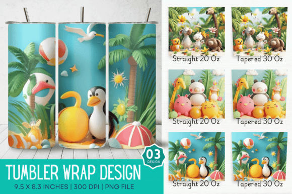 Unlocking Creativity with 3D Summer Animals Tumbler Designs: A Guide to Modern Sublimation