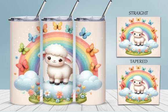 Unlocking Creativity with the 3D Rainbow Sheep Tumbler Design PNG