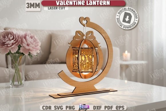 Valentine’s Candle Holder Laser Cut